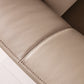 LORELEI Elephant Grey Genuine Leather Three Seat Sofa With Left Hand Side Electric Recliner Electric Sofa Lounge 2.78m
