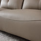 LORELEI Elephant Grey Genuine Leather Three Seat Sofa With Left Hand Side Electric Recliner Electric Sofa Lounge 2.78m