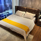 Foggle Luxurious Leather Bed Frame Premium Calf leather Steel legs In Queen King