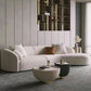 Skye 1046 Curved Velet Designer Sofa Louge Modern Fashion Design 4 Seater + Single Seat