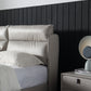 TEMREN Luxurious Leather Bed Frame Carbon Steel Legs Light Grey Queen/King