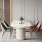 Masima Pandora Paint Oval Sintered Stone Top Dining Table High Gloss Finish 1.8m