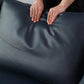 Francesco Starry Blue Nappa Leather Chaise Lounge Leather Sofa Modern Style