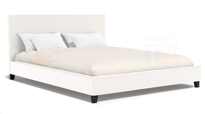 NEO Modern Style PU Leather Bedframe Black/White In Single Double Queen