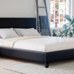 NEO Modern Style PU Leather Bedframe Black/White In Single Double Queen