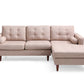 Vittorio Modern Design Fabric 3-Seat Modular Recliner Corner Futon Lounge Couch With Chaise
