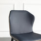 Luxury Design PU Leather Dining Chair Steel Frame And Leg Hand Stitch Muti Color
