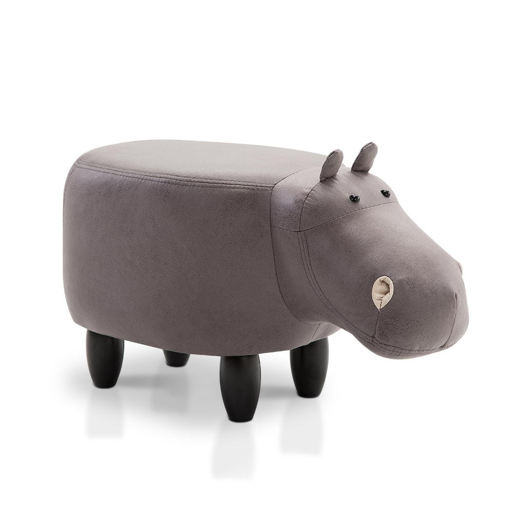 Cute Design Animal Stool Hippo Stool Kids Stool Small Stool Bench In Grey Color