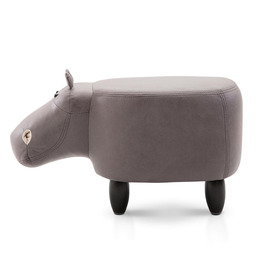 Cute Design Animal Stool Hippo Stool Kids Stool Small Stool Bench In Grey Color